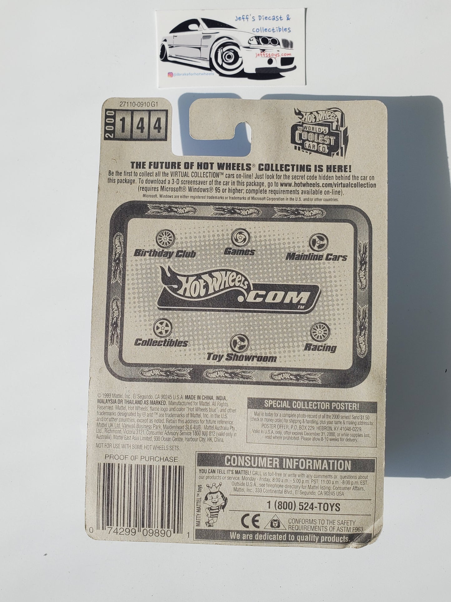 2000 Hot Wheels Ice Cream Truck #144