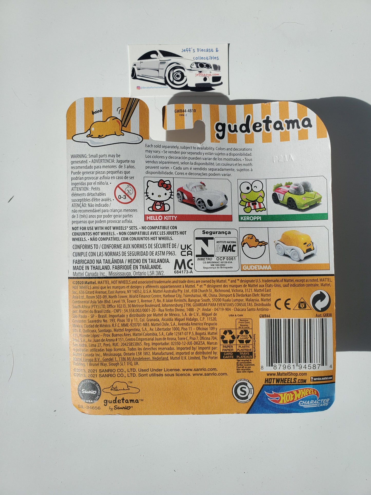 2021 Hot Wheels Character Cars Sanrio Gudetama