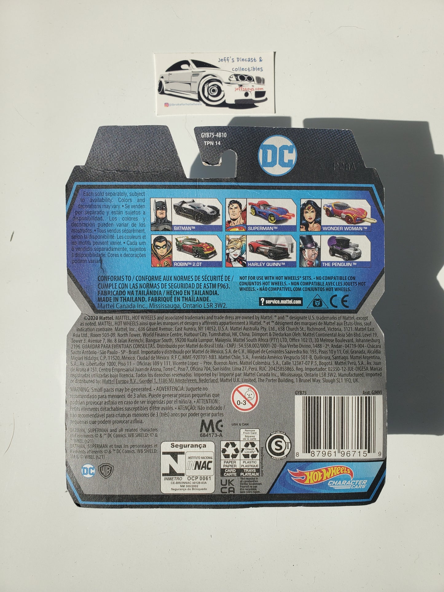 2020 Hot Wheels Character Cars DC Harley Quinn