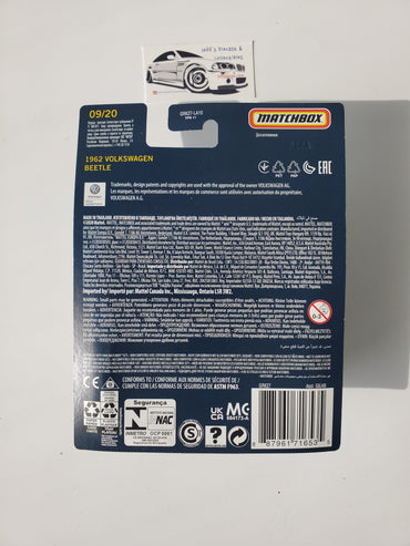 2020 Matchbox Collectors 1962 Volkswagen Beetle