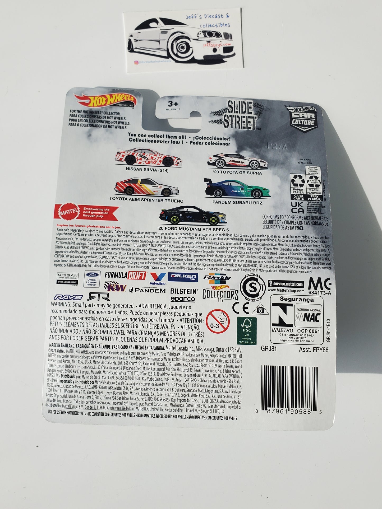 2021 Hot Wheels Premium Slide street Pandem Subaru BRZ