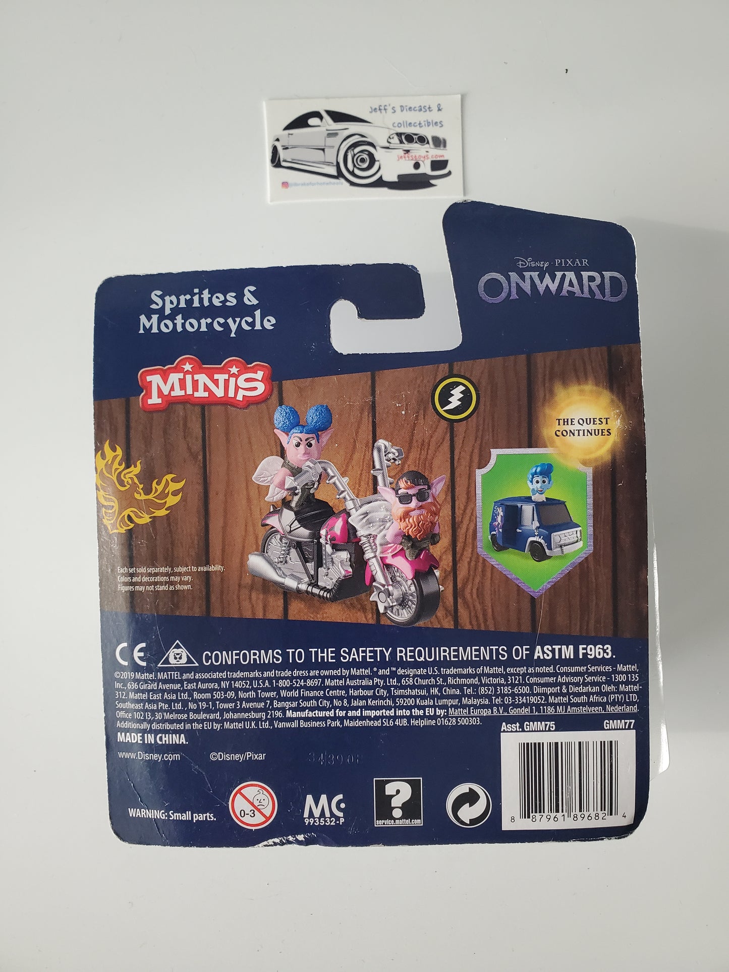 2019 Disney Pixar Onward Sprites & Motorcycle Minis