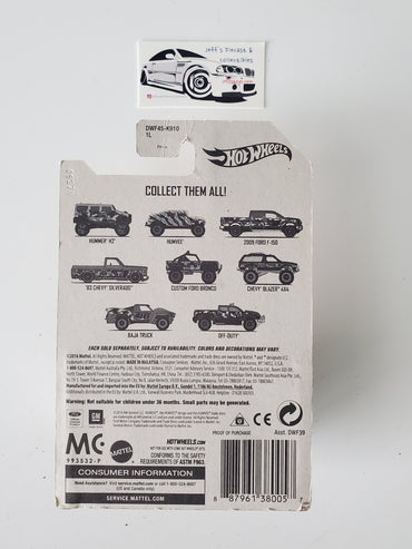 2017 Hot Wheels Camouflage Series Chevy Blazer 4x4