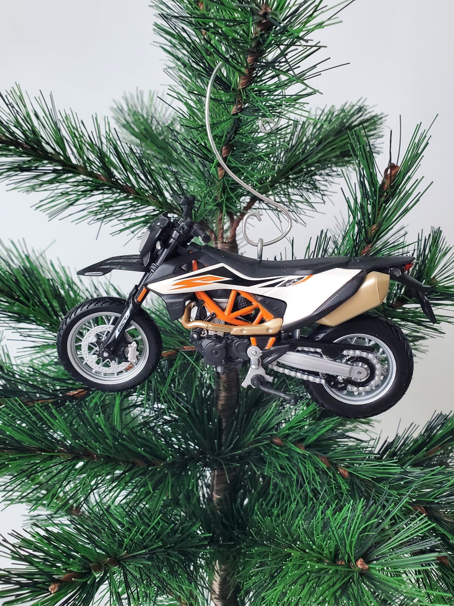 KTM 690 SMC R Motorcycle Christmas Ornament - Custom Made