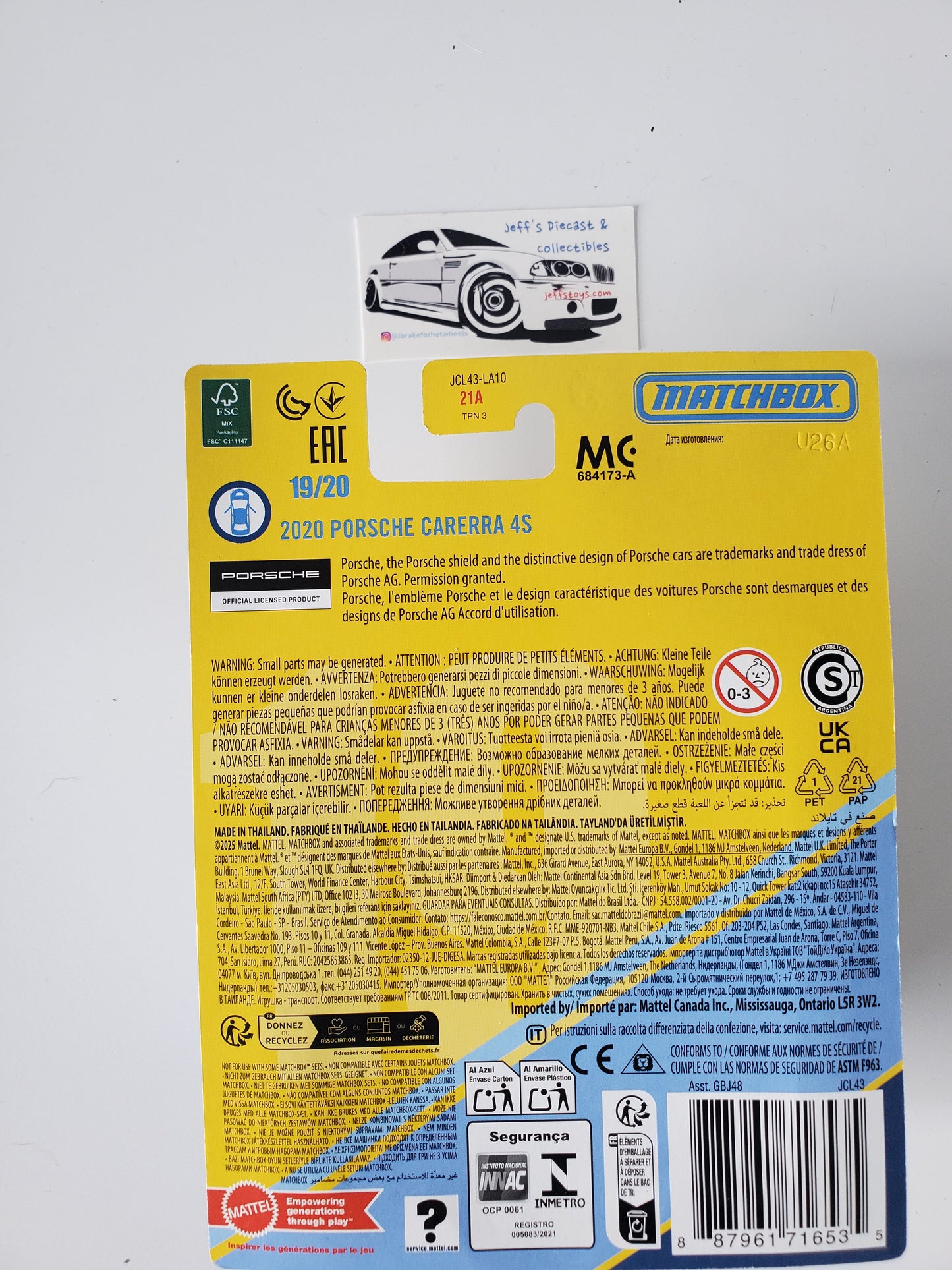 2025 Matchbox Collectors 2020 Porsche Carrera 4S