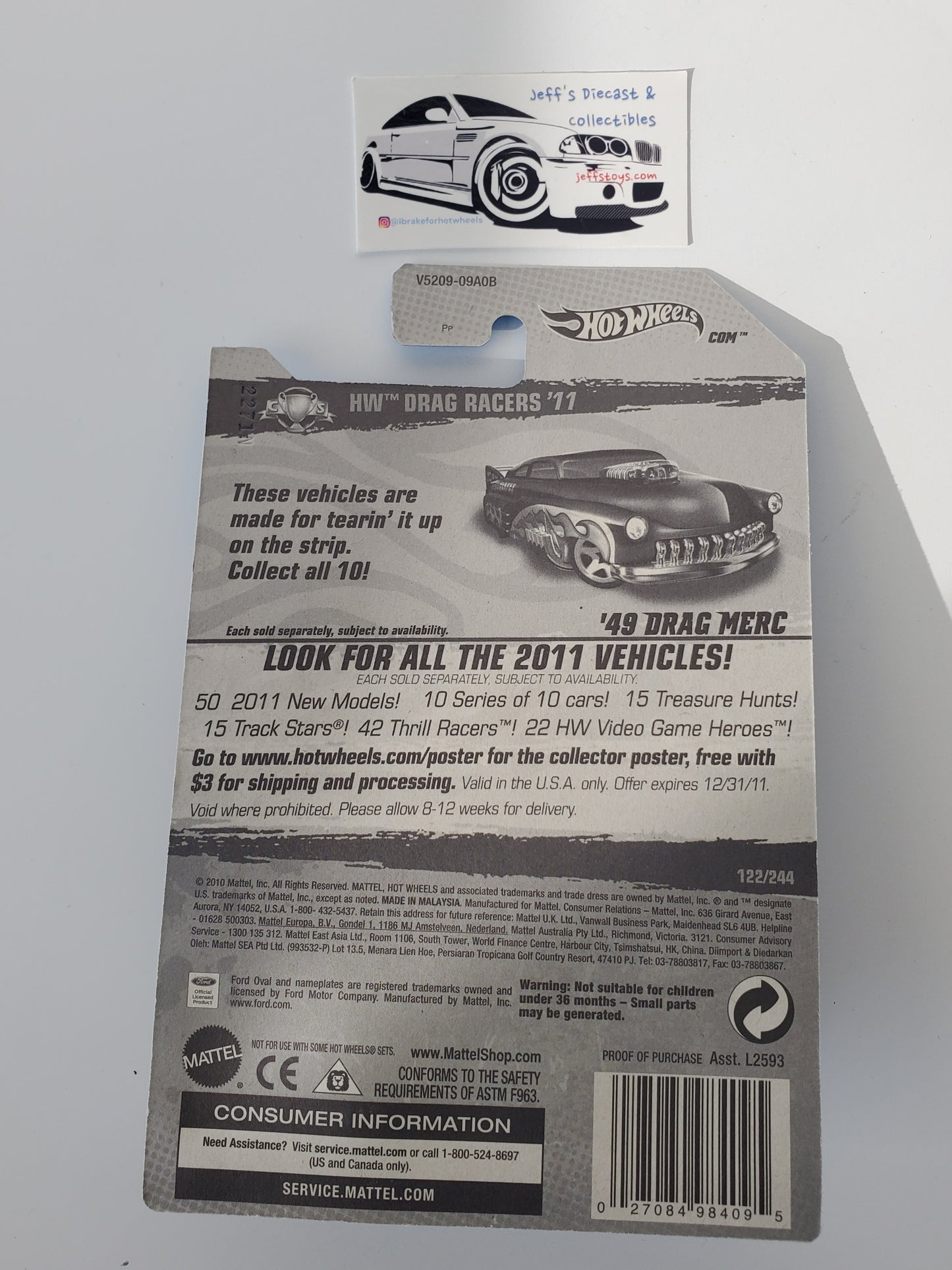 2011 Hot Wheels '49 Drag Merc #122