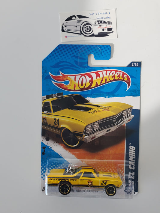 2011 Hot Wheels '68 El Camino #167 Yellow
