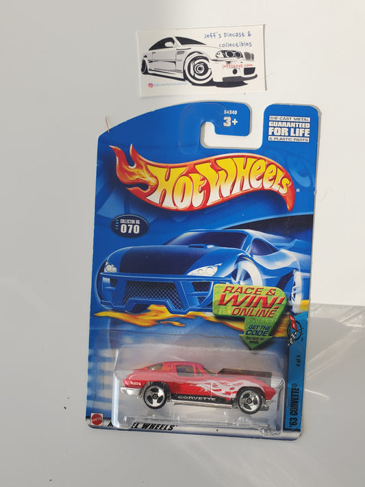 2002 Hot Wheels '63 Corvette #70