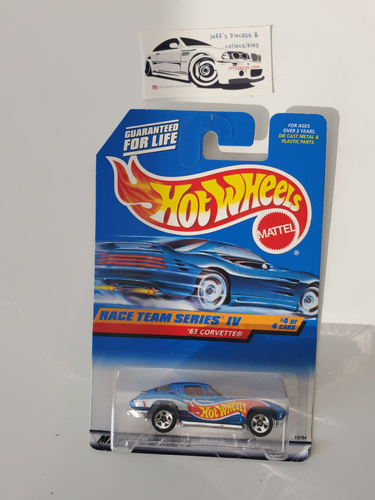 1998 Hot Wheels '63 Corvette #728 Race Team