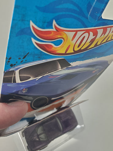 2008 Hot Wheels '63 Corvette #45 Purple/Orange - Wrong Card