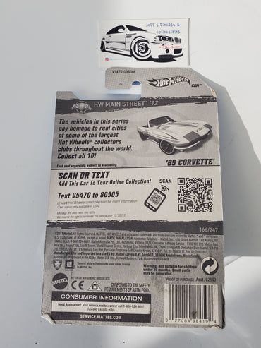 2012 Hot Wheels '65 Corvette #166 Police