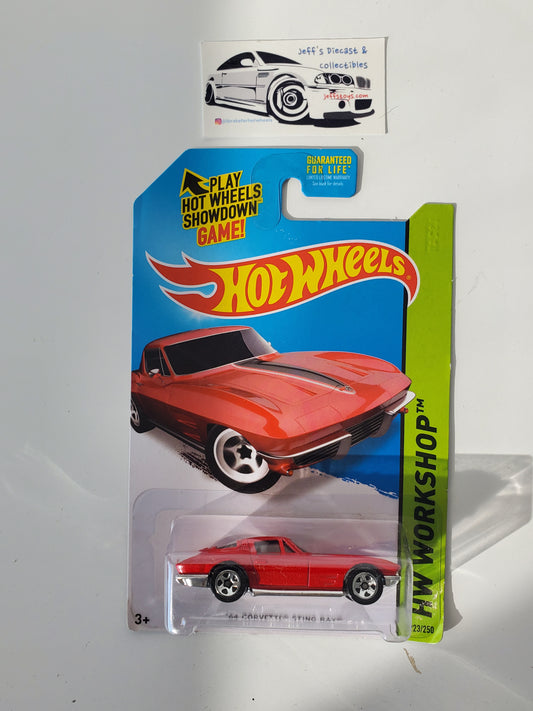 2014 Hot Wheels '64 Corvette Stingray #223 Red