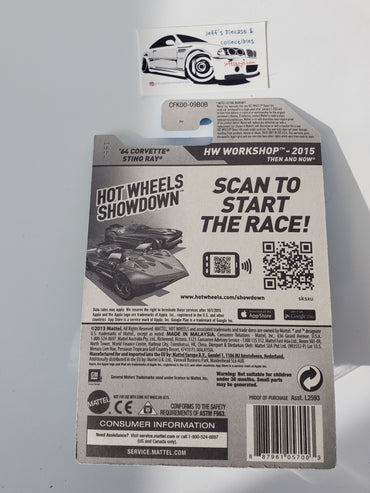 2014 Hot Wheels '64 Corvette Stingray #223 Green Kmart Exclusive Color