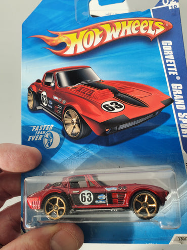 2010 Hot Wheels Corvette Grand Sport #130 Faster Than Ever Red