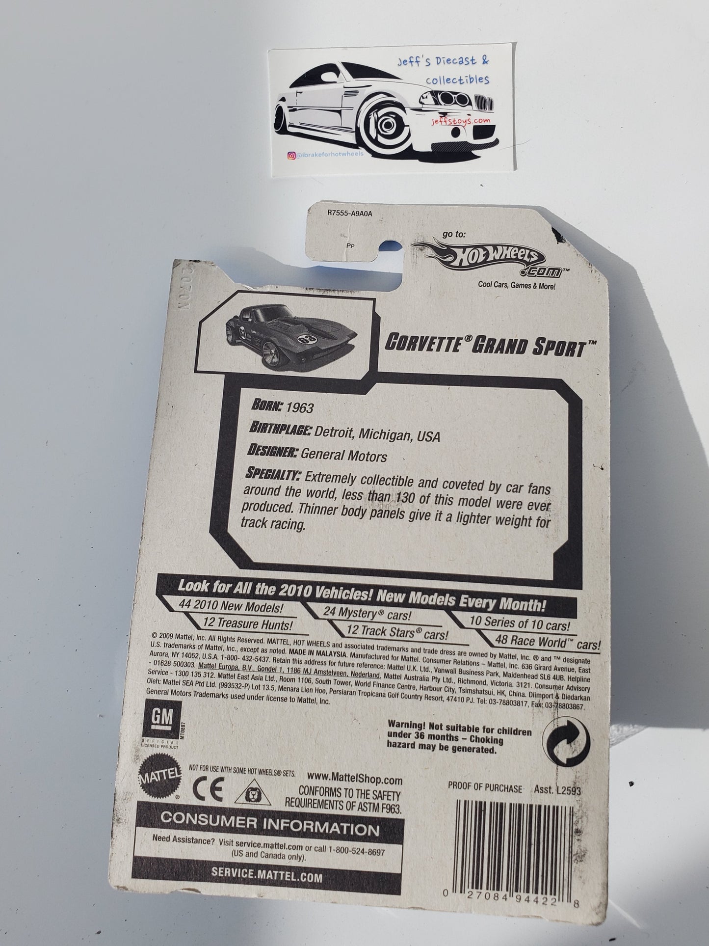 2010 Hot Wheels Corvette Grand Sport #130 Faster Than Ever Red