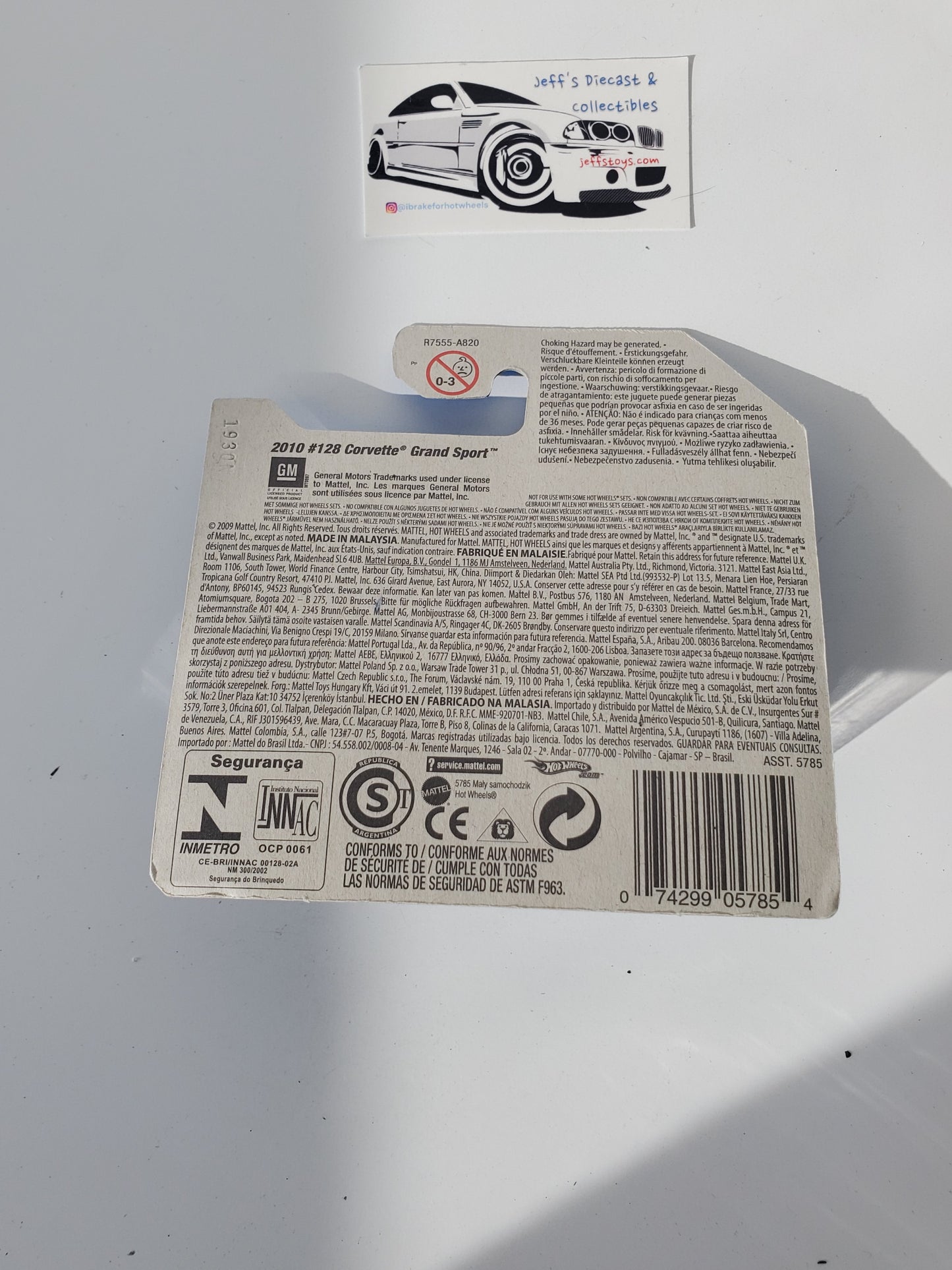 2010 Hot Wheels Corvette Grand Sport #128 Short Card FTE Red