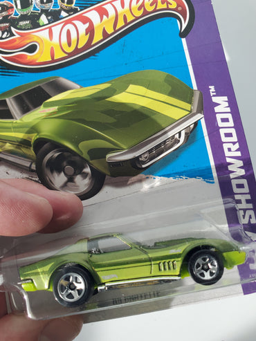 2013 Hot Wheels '69 Corvette #201 Green Kmart Exclusive