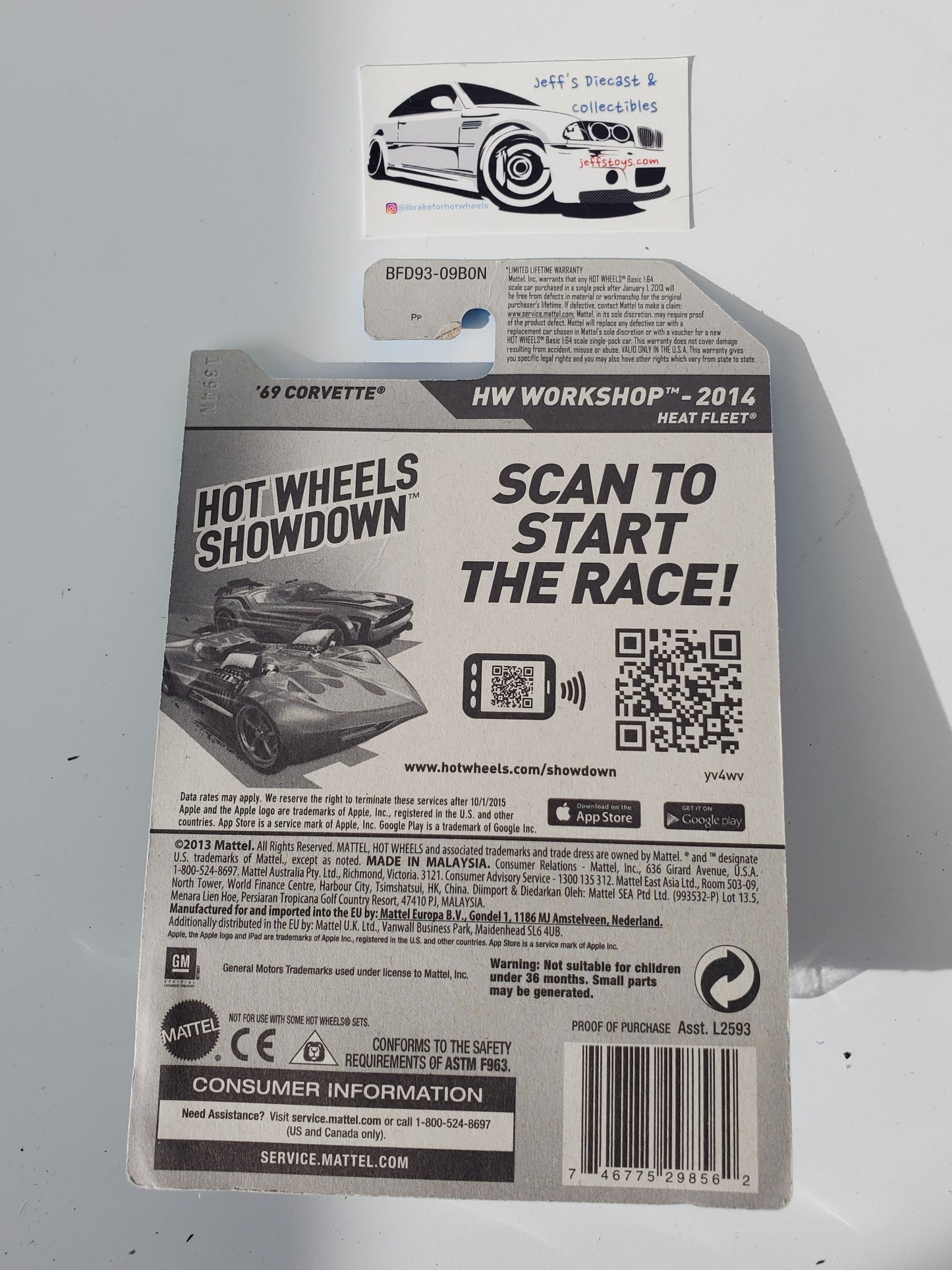 2014 Hot Wheels '69 Corvette #214