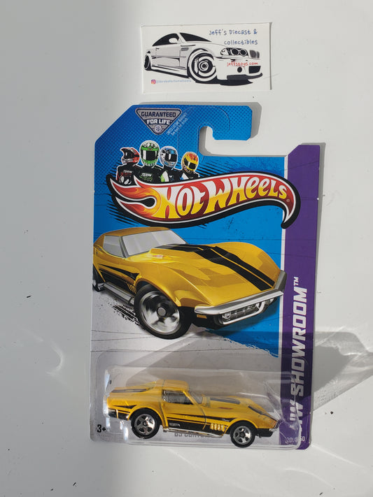 2013 Hot Wheels '69 Corvette #201 Yellow