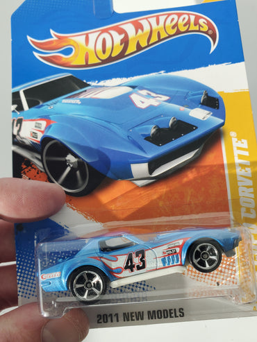 2011 Hot Wheels '69 Copo Corvette #4 Blue