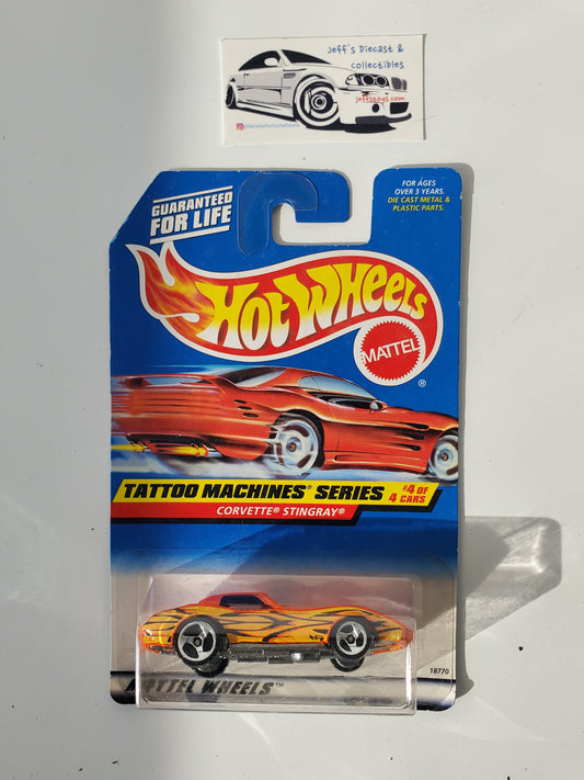 1998 Hot Wheels Corvette Stingray #688 Tattoo Machines