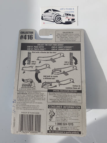 1996 Hot Wheels Corvette Stingray #416 Pizza Vette