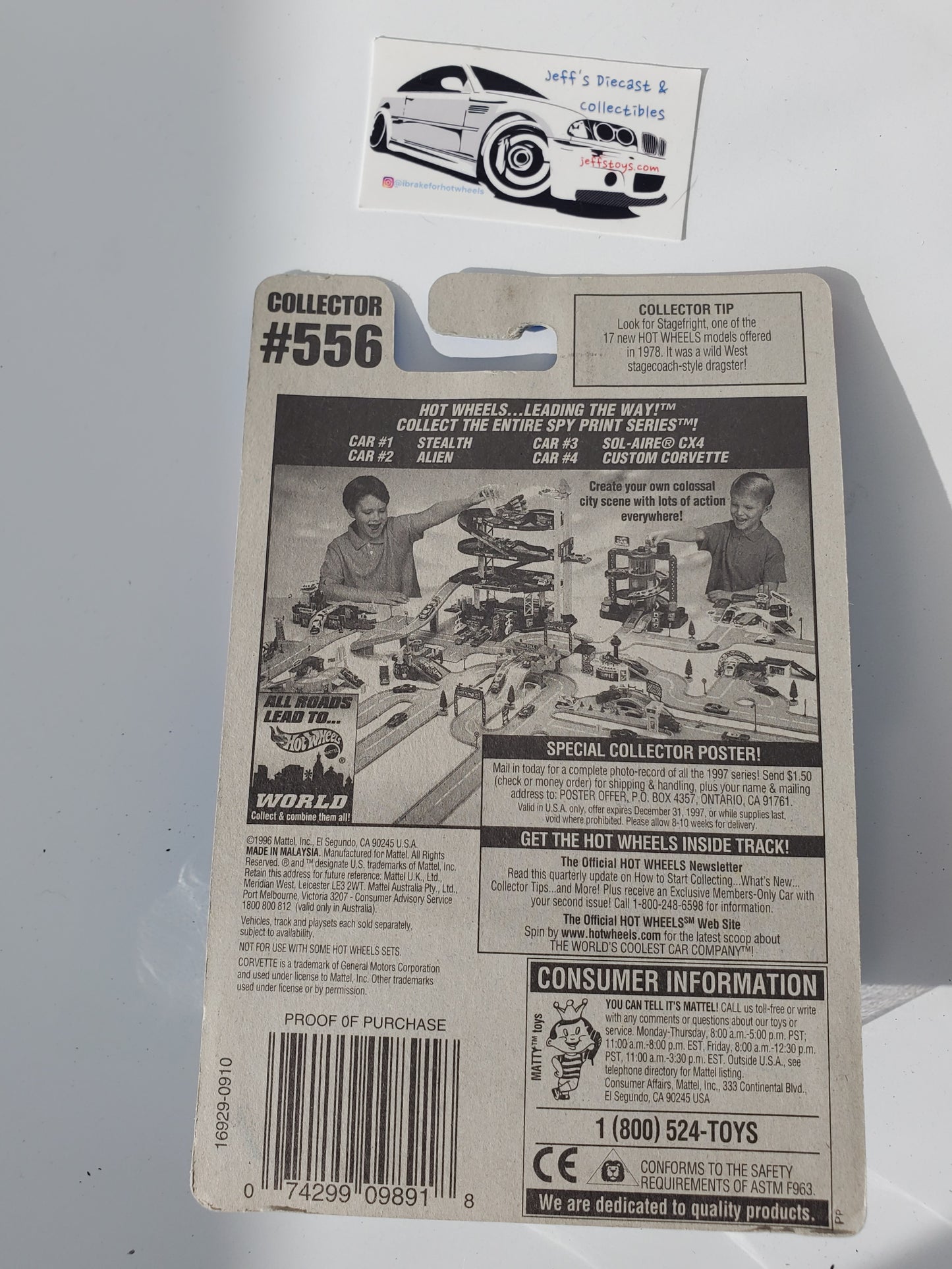 1997 Hot Wheels Custom Corvette #556