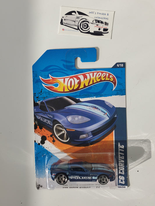 2011 Hot Wheels C6 Corvette #164 Blue