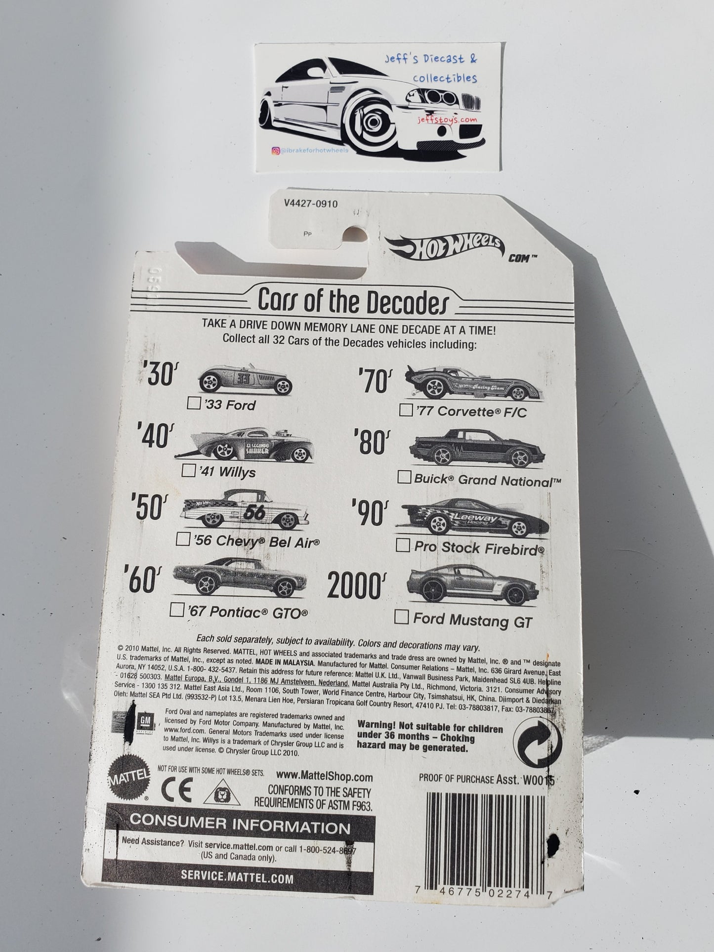 2011 Hot Wheels '77 Corvette F/C Cars of the Decades