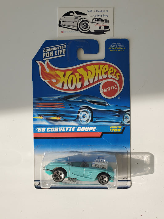 1998 Hot Wheels '58 Corvette #780
