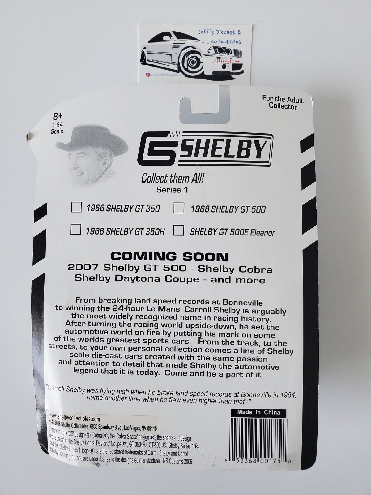 2006 Shelby Collectibles Shelby GT 500 Eleanor Yellow - 1:64 Scale