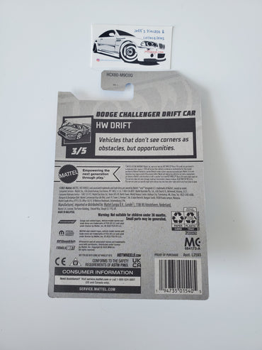 2022 Hot Wheels Dodge Challenger Drift Car #207