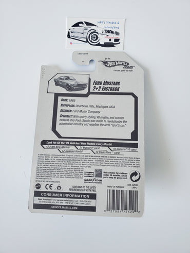 2008 Hot Wheels Ford Mustang Fastback Silver #27