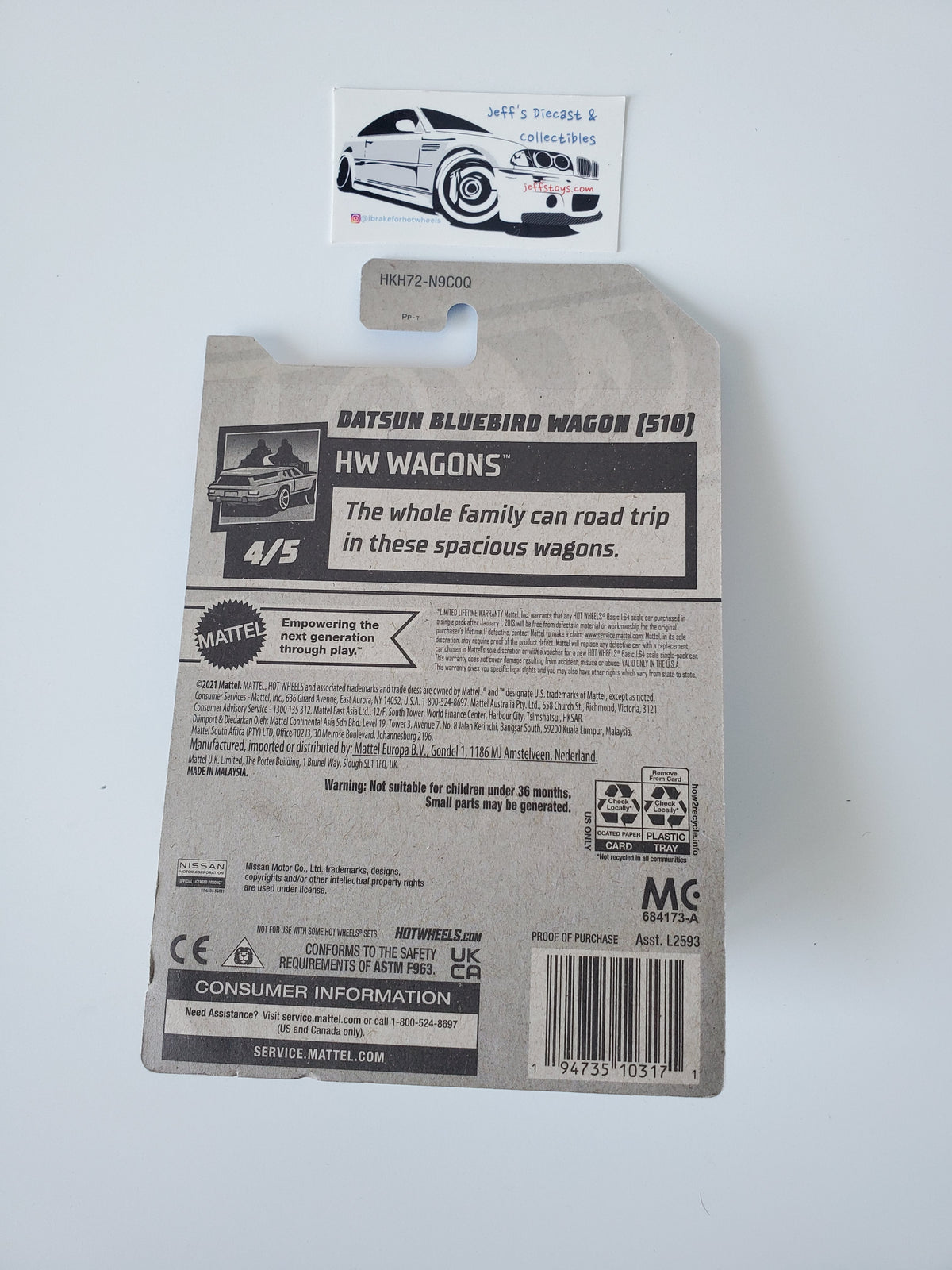 2023 Hot Wheels Datsun Bluebird Wagon #235
