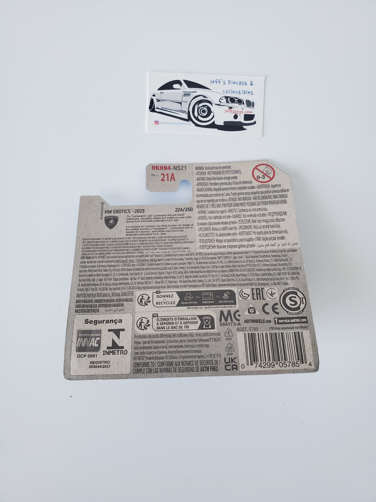 2023 Hot Wheels Lamborghini Reventon #224 Short Card
