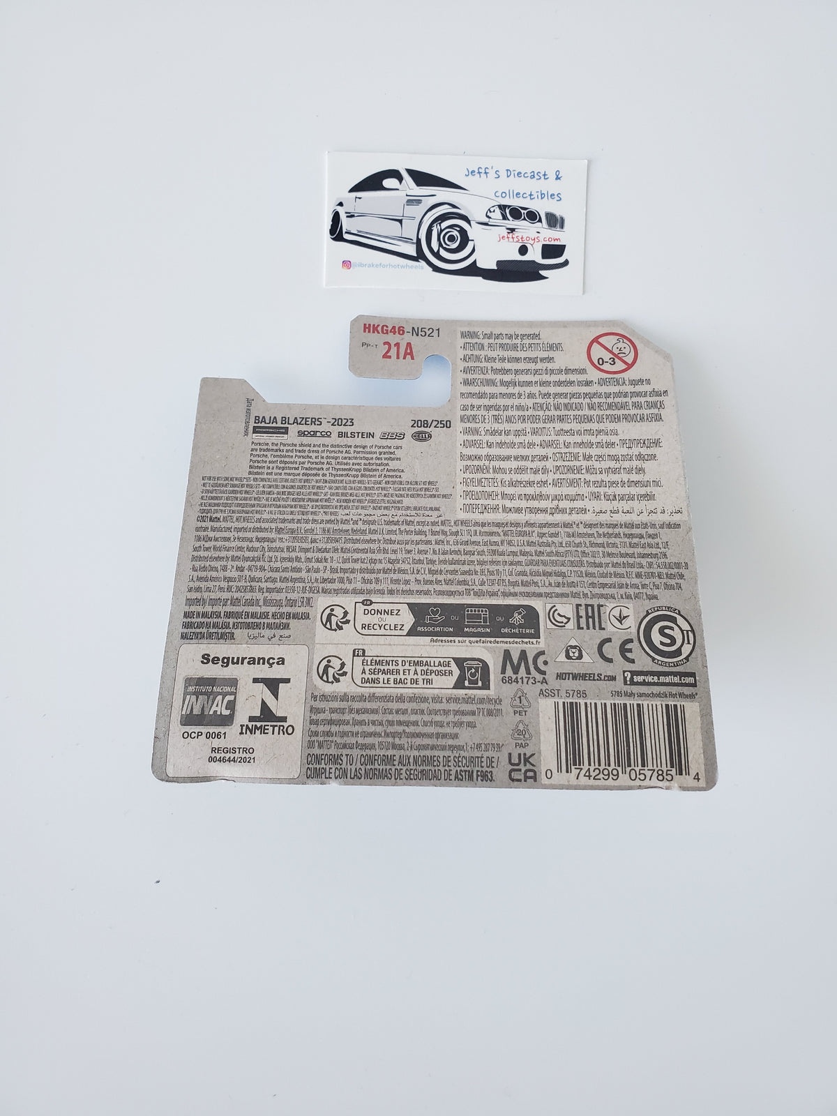 2023 Hot Wheels Porsche 928S Safari #208 Short Card