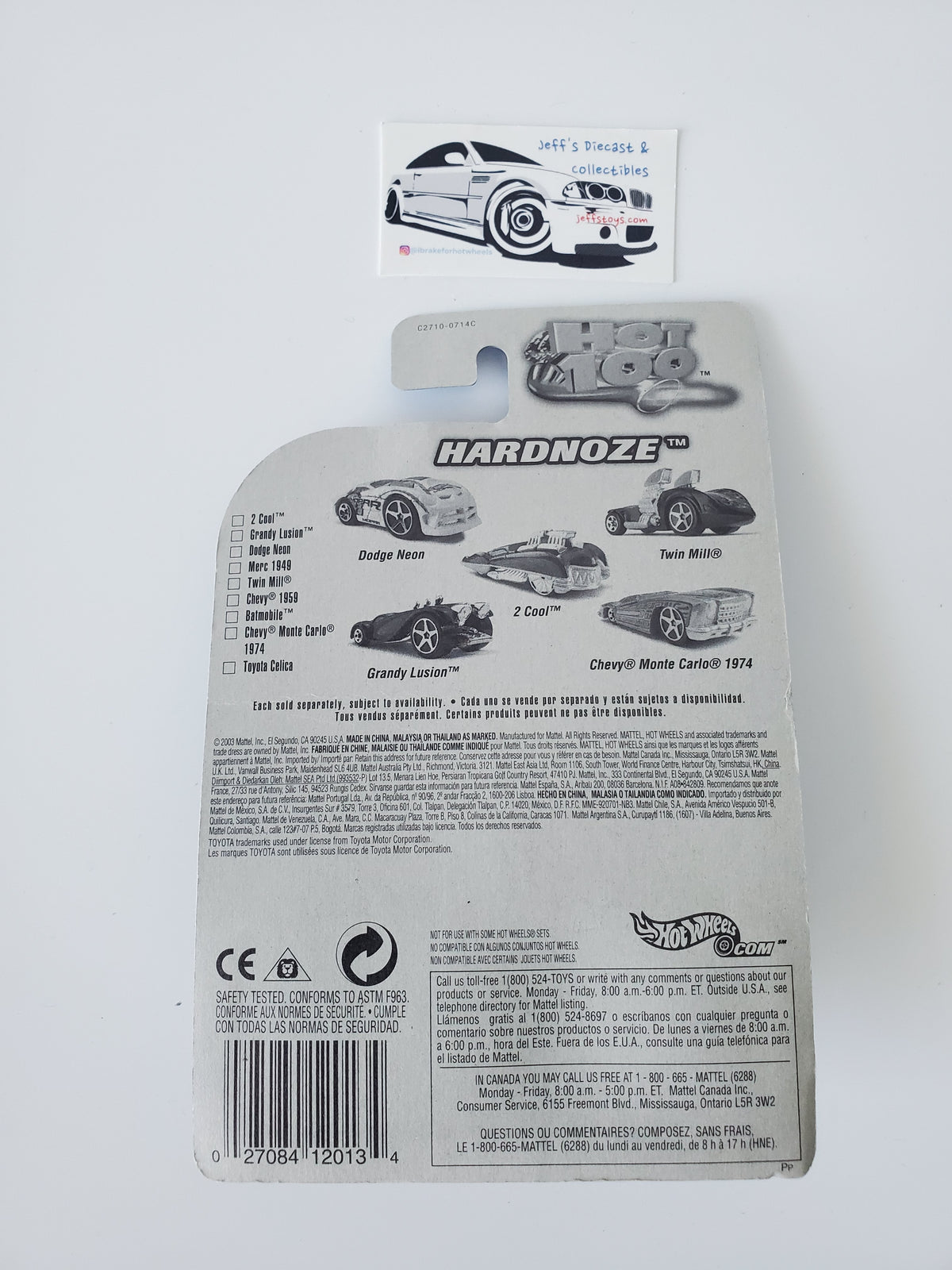 2004 Hot Wheels Hardnoze Toyota Celica #56