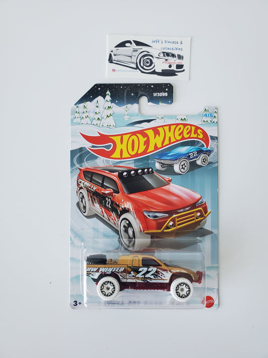 2022 Hot Wheels Toyota Off Road Truck Holiday Edition