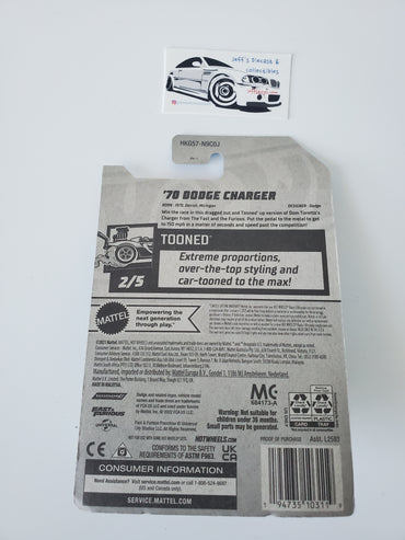 2023 Hot Wheels Fast & Furious '70 Dodge Charger Tooned #153