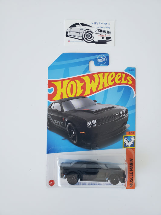 2023 Hot Wheels '18 Dodge Challenger SRT Demon #151 Black