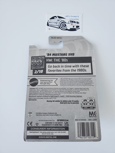 2023 Hot Wheels '84 Mustang SVO #25 Black