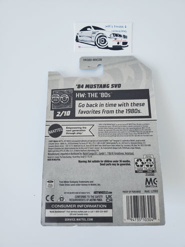 2023 Hot Wheels '84 Mustang SVO #25 Silver