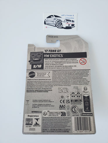 2023 Hot Wheels '17 Ford GT #240 International Card