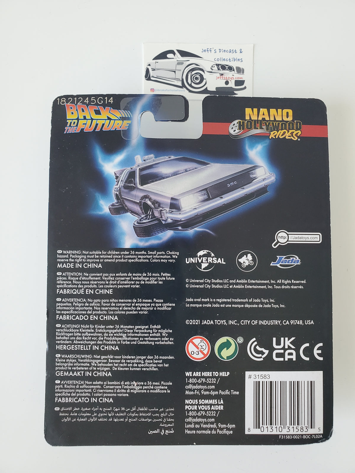 2021 Jada Nano Back to The Future