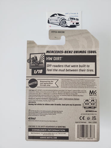 2024 Hot Wheels Mercedes-Benz Unimog 1300L Zamac #178