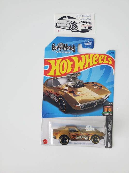 2023 Hot Wheels '68 Corvette Gas Monkey Garage #139 - Dented Bubble