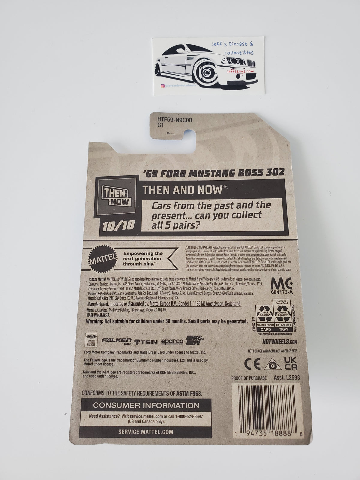 2023 Hot Wheels '69 Ford Mustang Boss 302 #244 Dollar General Exclusive