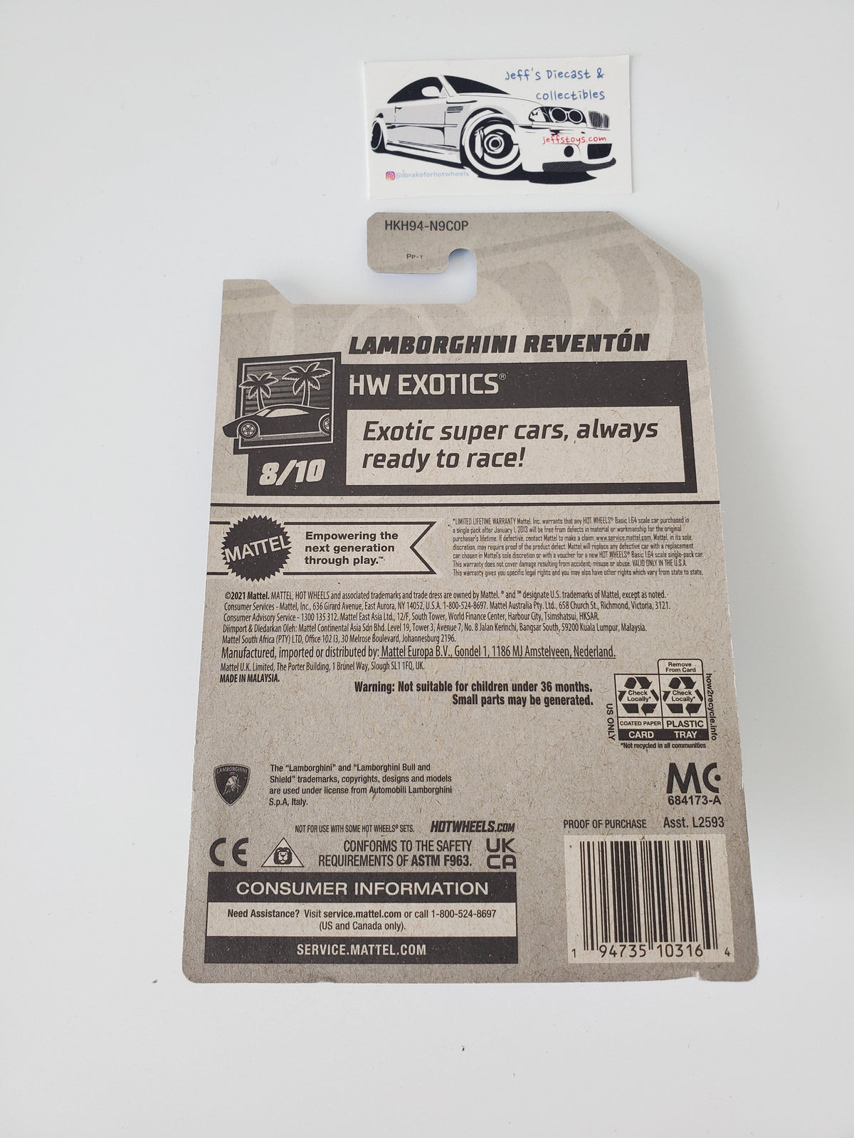 2023 Hot Wheels Lamborghini Reventon #224
