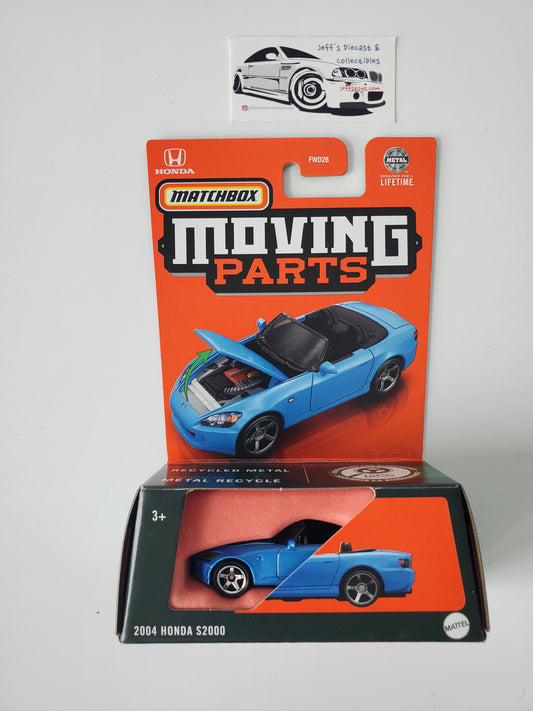 2024 Matchbox Moving Parts 2004 Honda S2000 Blue