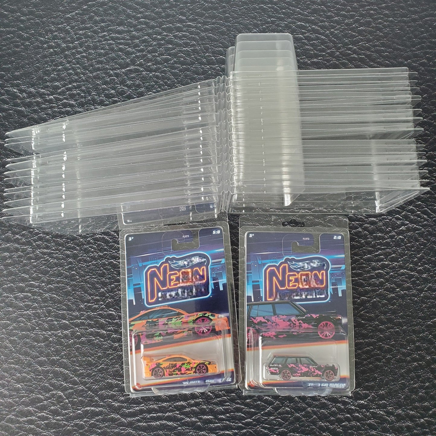 80 Pack Protector Case Clamshell For Hot Wheels Mainline
